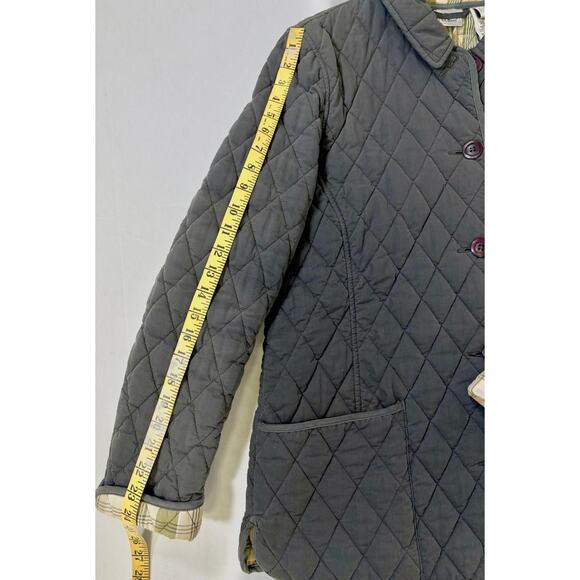VTG LLBean OBC9Y Thermore Insulated Quilted Button Barn Puffer Jacket Women L - Picture 8 of 13